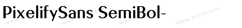 PixelifySans SemiBol字体转换